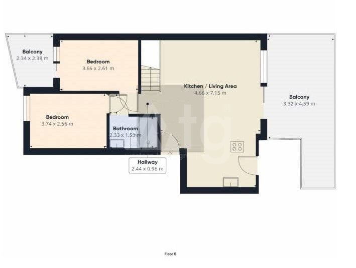 3 Schlafzimmer Penthouse-Wohnung in Los Dolses - APR107013 - Foto 1