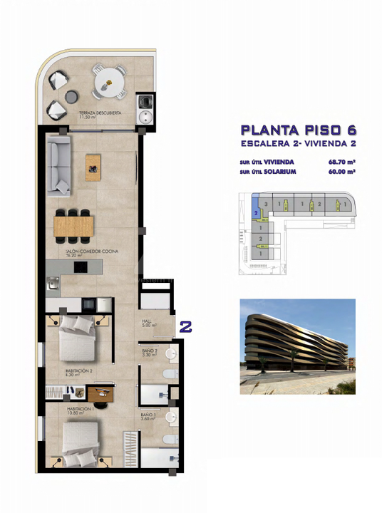 2 bedroom Penthouse in Elche - LCT108329 - Photo 1