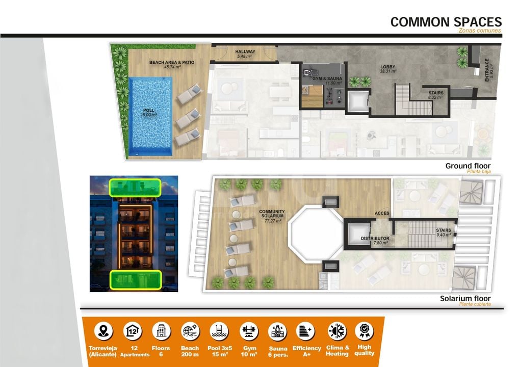 Penthouse Torrevieja, 2 hálószoba - CBM110307 - Fénykép 3