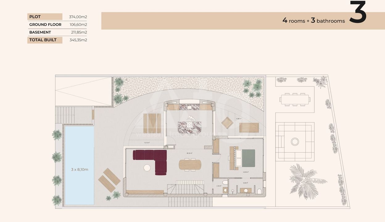 Villa Algorfa, 4 hálószoba - LAI111585 - Fénykép 1