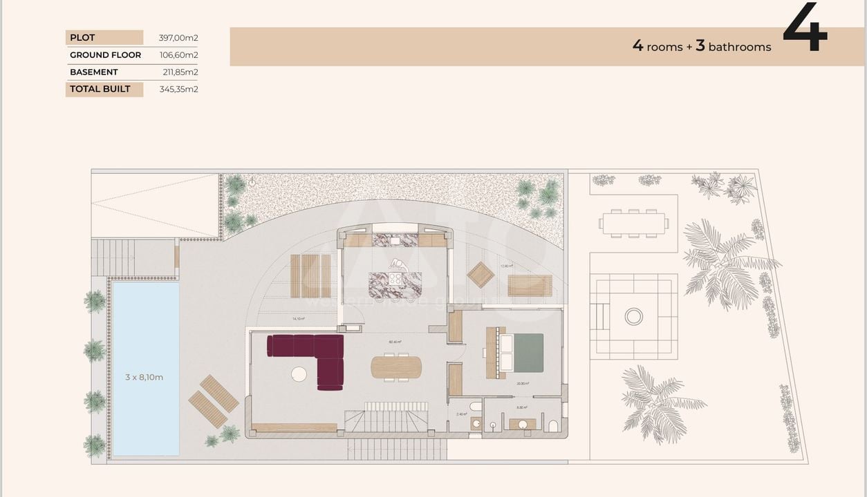 Villa Algorfa, 4 hálószoba - LAI111586 - Fénykép 1
