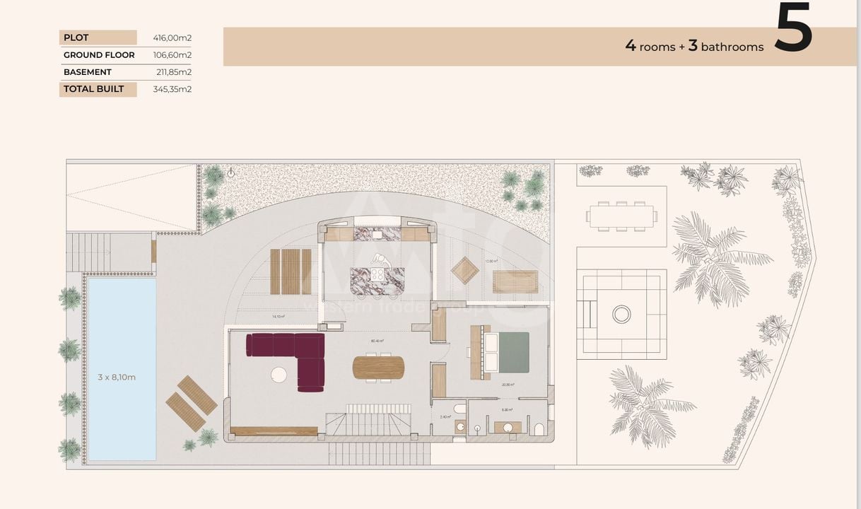Villa Algorfa, 4 hálószoba - LAI111587 - Fénykép 1