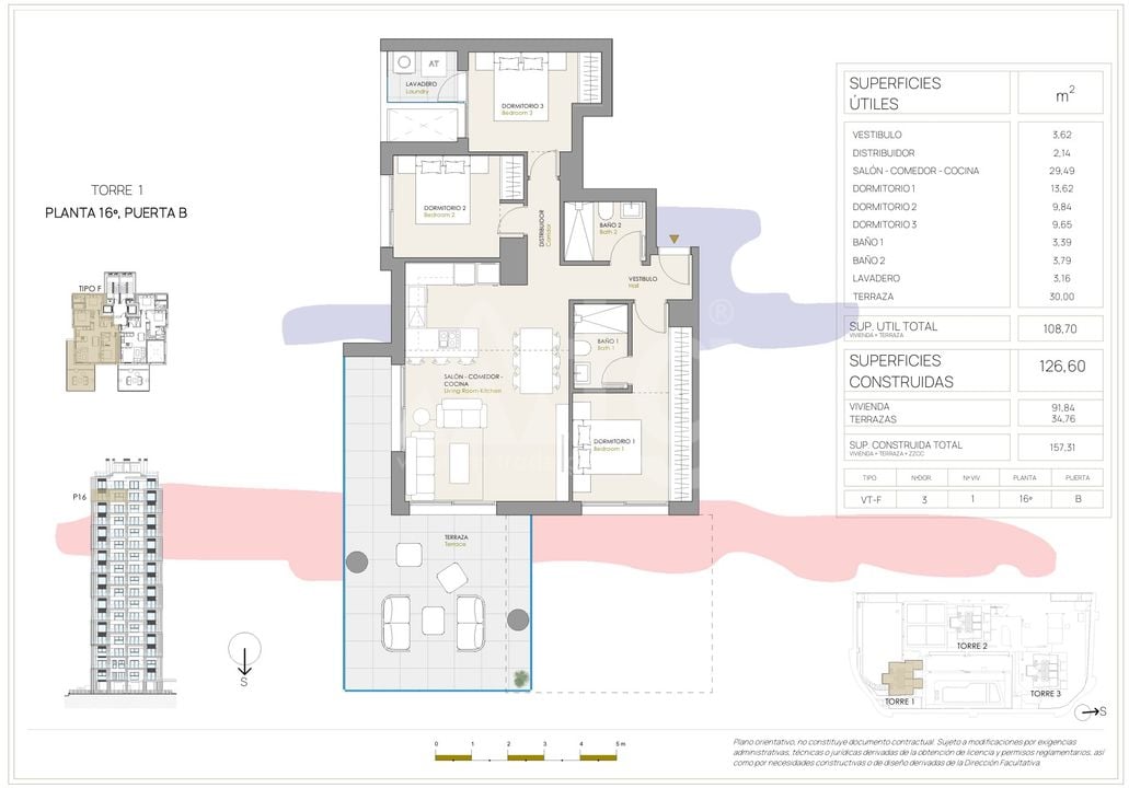 Apartamento de 3 habitaciones en Calpe - CAM113083 - Foto 1