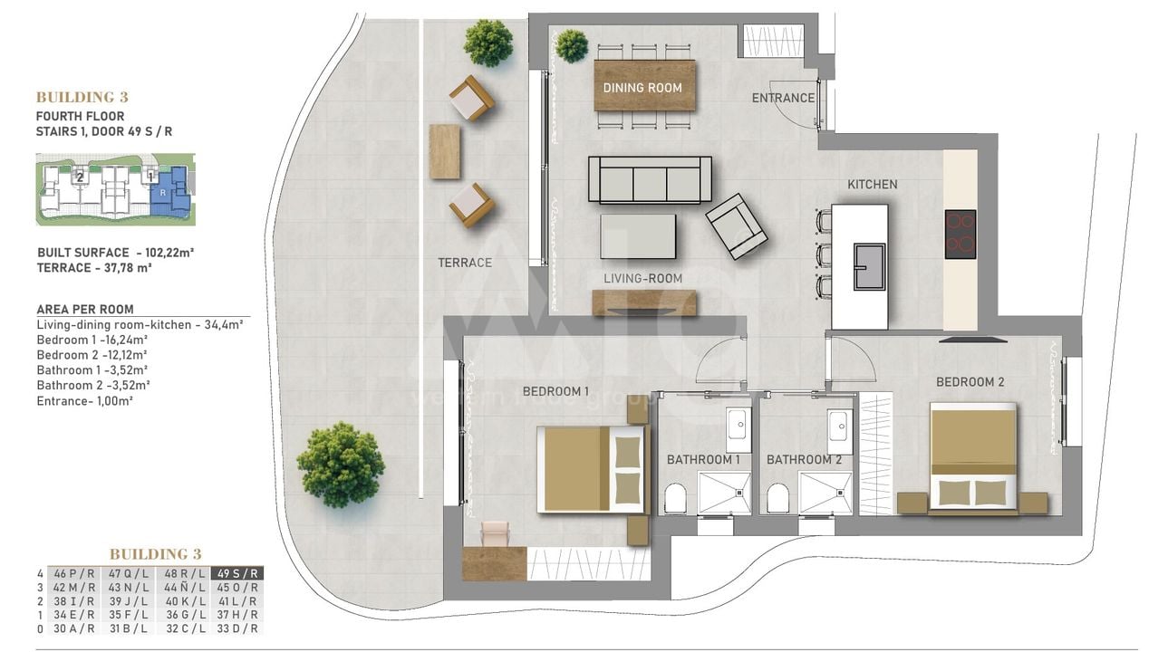 2 bedroom Penthouse in Guardamar del Segura - SL114620 - Photo 1