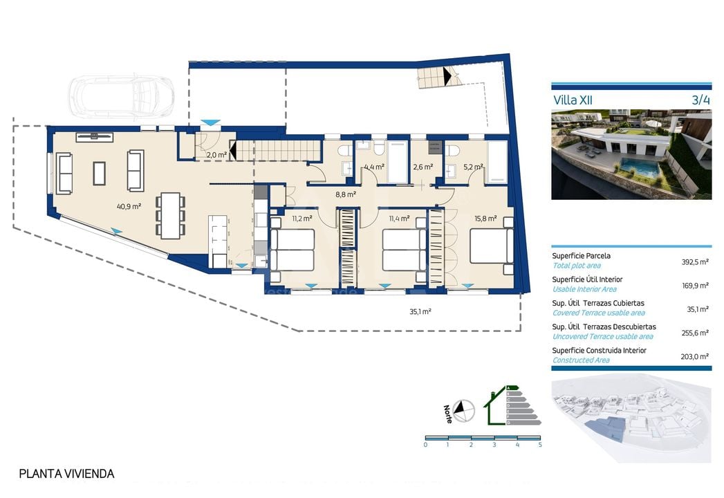 3 Schlafzimmer Villa in Finestrat - MPR118012 - Foto 3