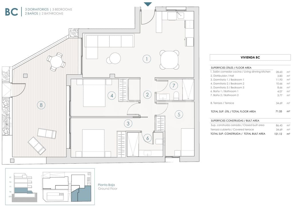 Apartman Benijófar, 3 hálószoba - PHA118018 - Fénykép 1