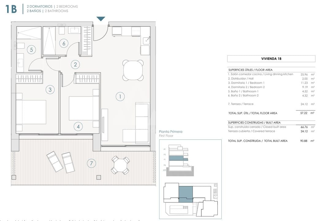 2 bedroom Apartment in Benijófar - PHA118023 - Photo 1