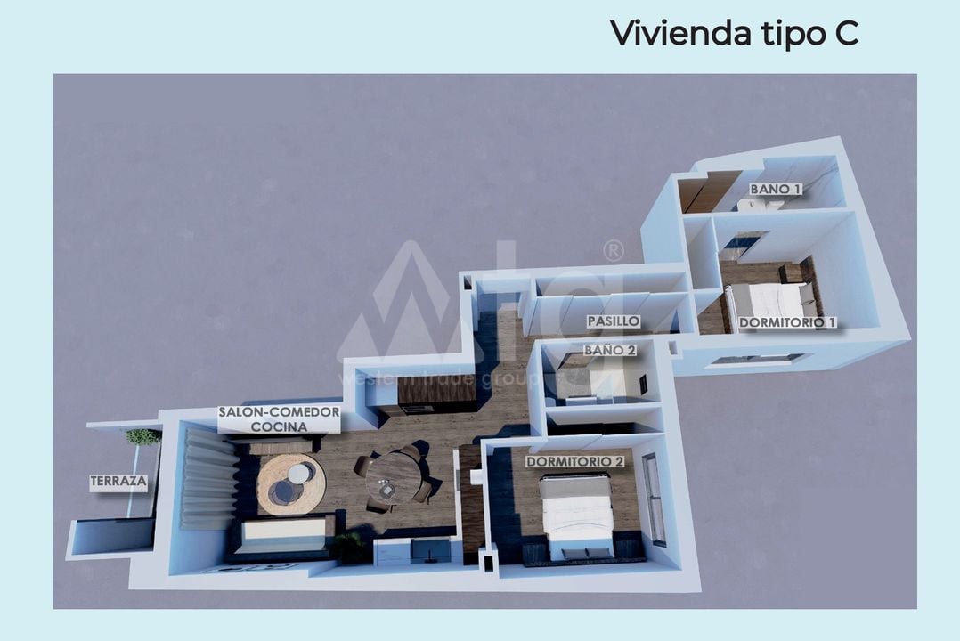 Apartament cu 2 dormitoare în Torrevieja - IM119837 - Imagini 1