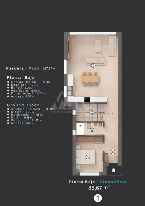 3 bedroom Villa in Villamartin - KR127548 - Photo 2
