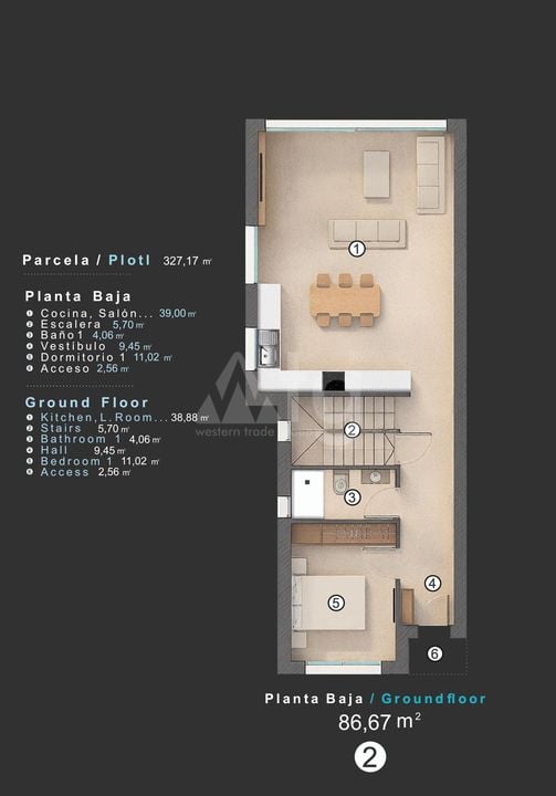 3 bedroom Villa in Villamartin - KR127550 - Photo 2
