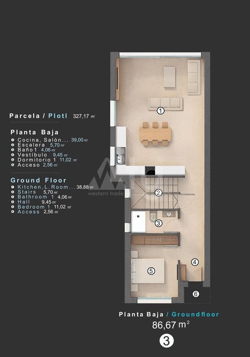 3 bedroom Villa in Villamartin - KR127555 - Photo 2