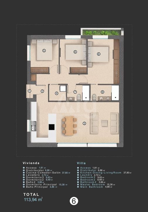 Villa de 3 chambres à Villamartin - KR127562 - Photo 2