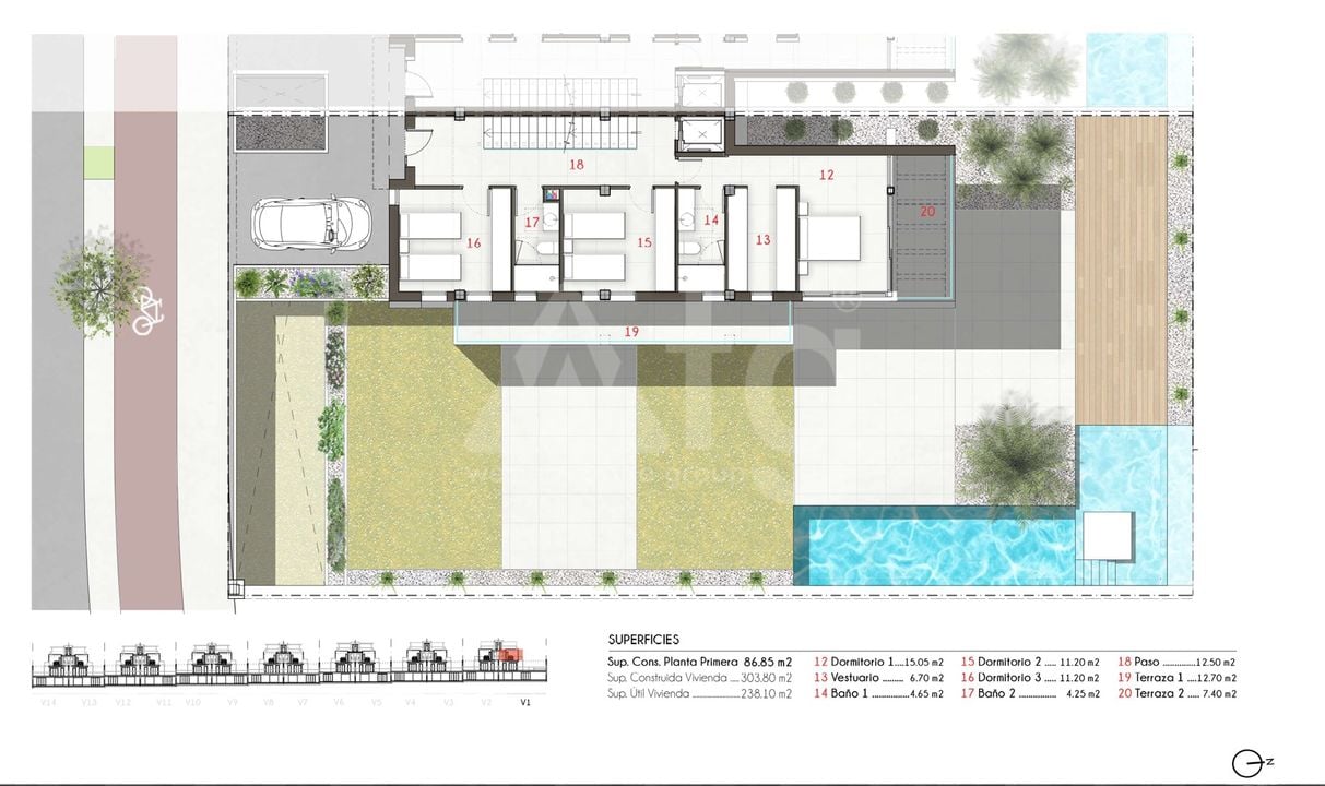 Villa de 3 habitaciones en Aspe - GPF129314 - Foto 4
