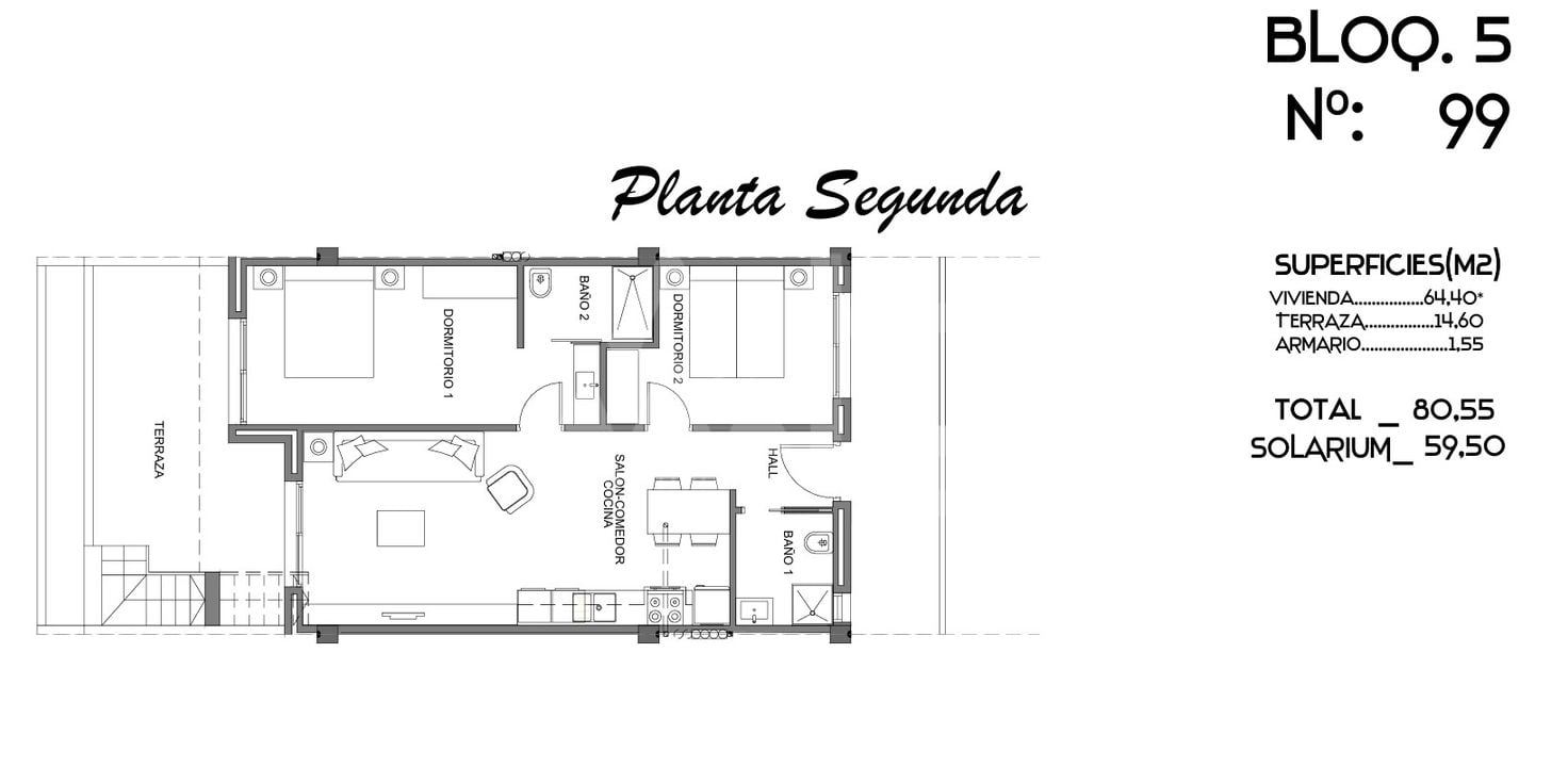 2 bedroom Penthouse in Guardamar del Segura - CN129597 - Photo 1