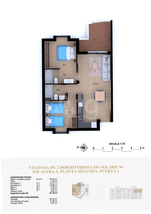 Penthouse Denia, 2 hálószoba - MTZ130549 - Fénykép 1