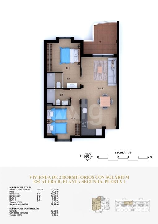 Penthouse w Denia, 2 sypialnie - MTZ130551 - Zdjęcie 1