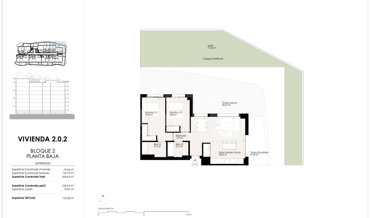 Apartamento de 2 habitaciones en Villajoyosa - EXX130645 - Foto 2