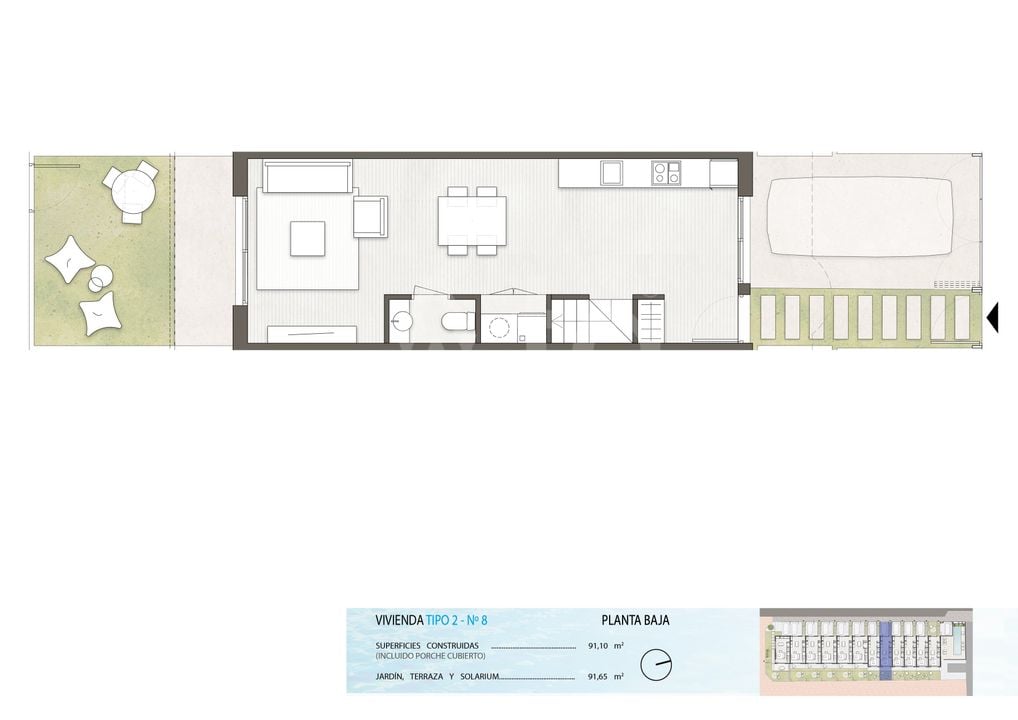 2 bedroom Townhouse in Pilar de la Horadada - ZLG130669 - Photo 1