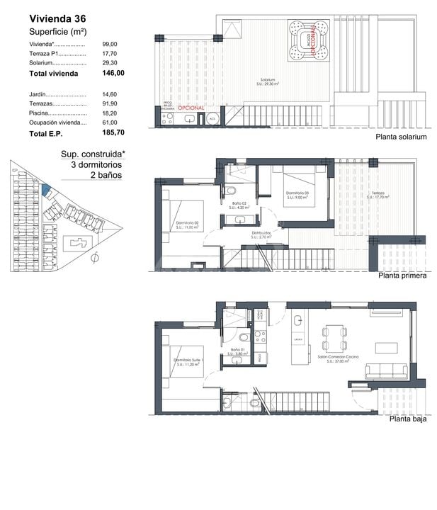3 Schlafzimmer Villa in Los Alcázares - ARA131239 - Foto 2