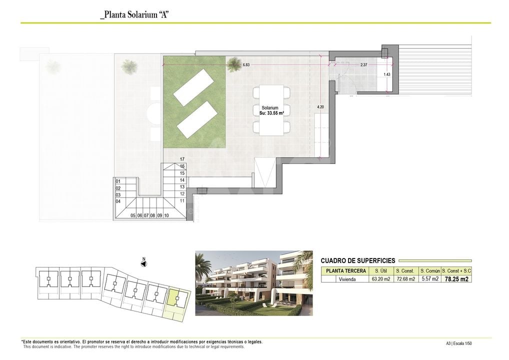 Penthouse cu 2 dormitoare în Alhama de Murcia - NA131341 - Imagini 2