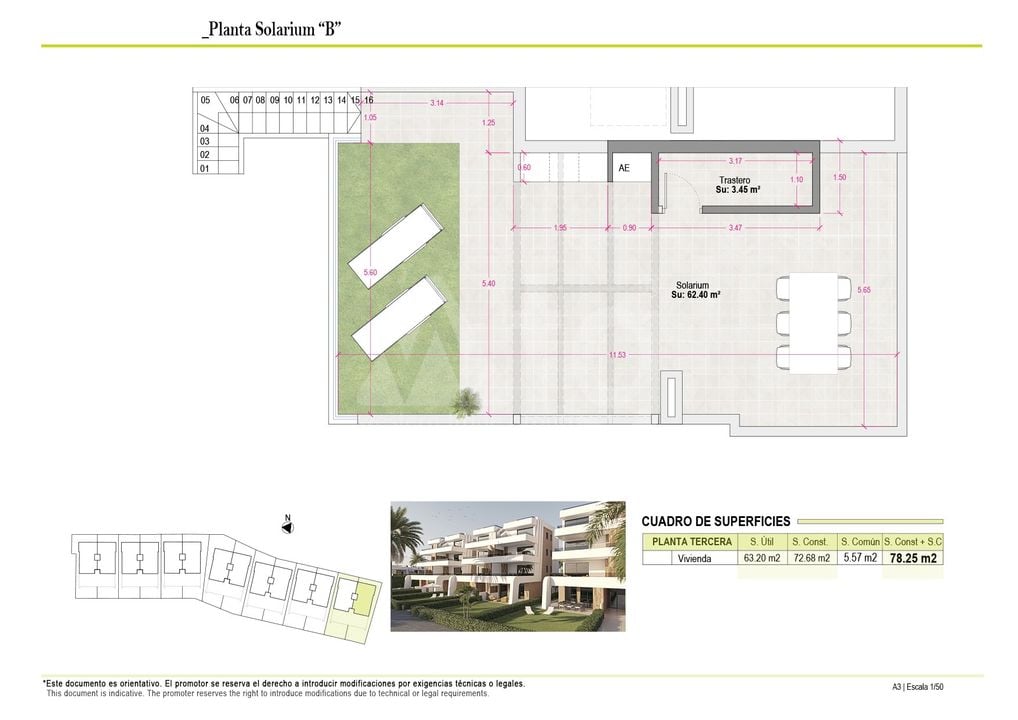 Penthouse   v Alhama de Murcia, 2 ložnice - NA131342 - Foto 2