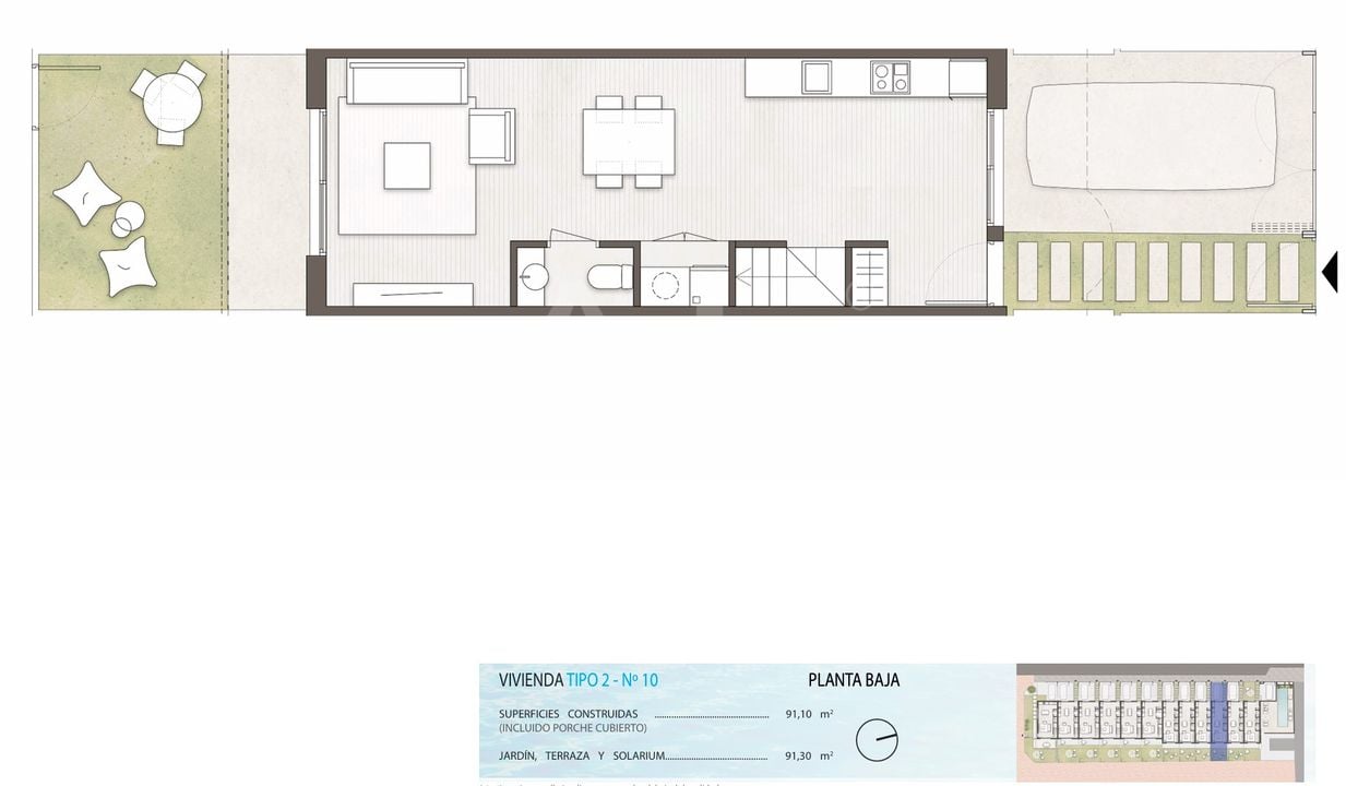 Townhouse de 2 chambres à Pilar de la Horadada - ZLG132724 - Photo 1
