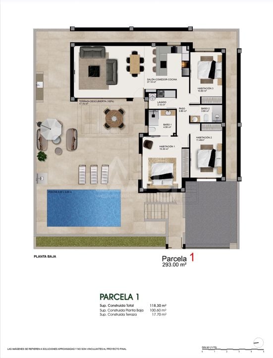 Villa   v Rojales, 3 ložnice - HQH133891 - Foto 1