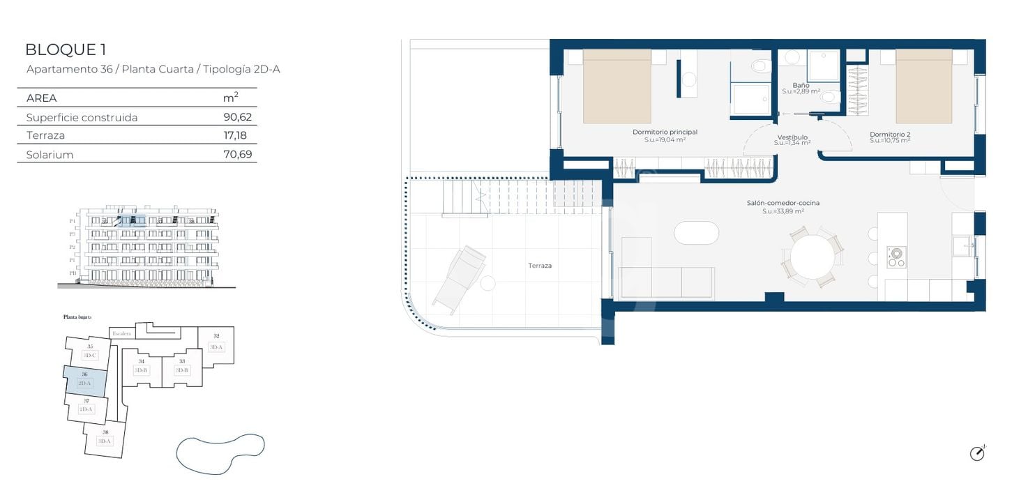 2 Schlafzimmer Penthouse-Wohnung in Murcia - SM135277 - Foto 1