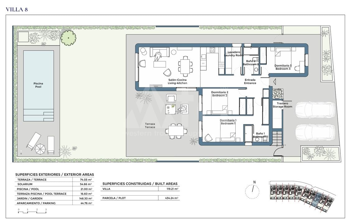 Villa de 3 habitaciones en Corvera - CH136697 - Foto 1