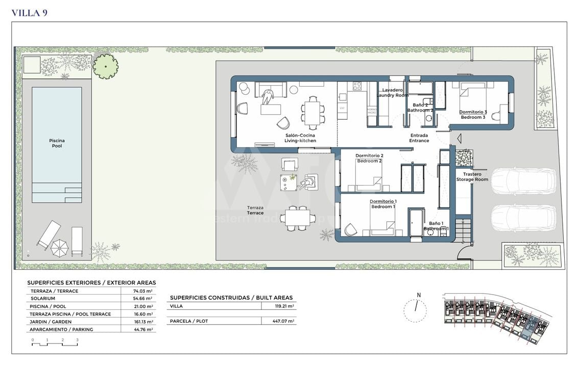 Villa de 3 habitaciones en Corvera - CH136698 - Foto 1