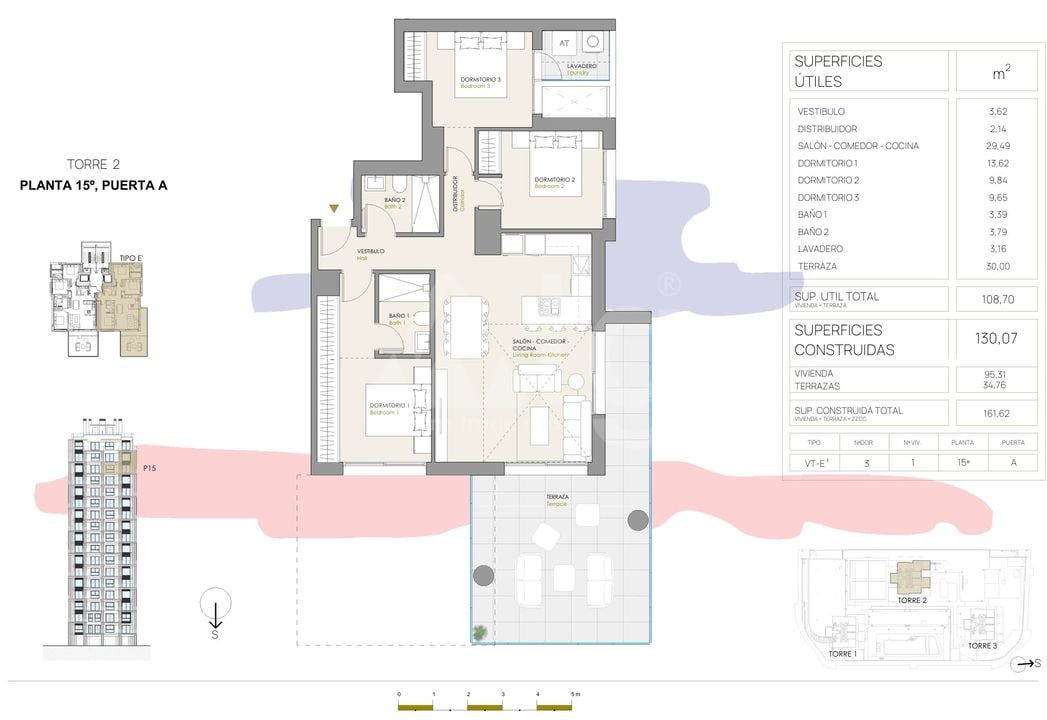 Apartamento de 3 habitaciones en Calpe - CAM140567 - Foto 1