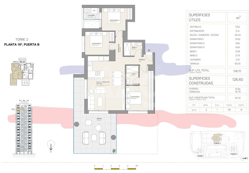 Apartamento de 3 habitaciones en Calpe - CAM140570 - Foto 1