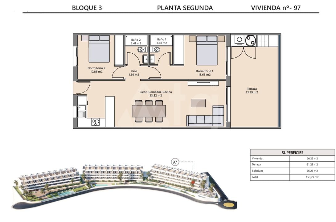 Penthouse Finestrat, 2 hálószoba - IM140732 - Fénykép 1