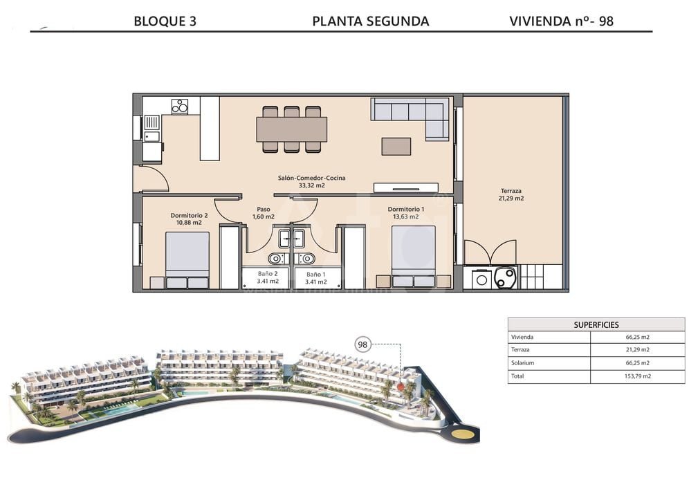 2 bedroom Penthouse in Finestrat - IM140733 - Photo 1
