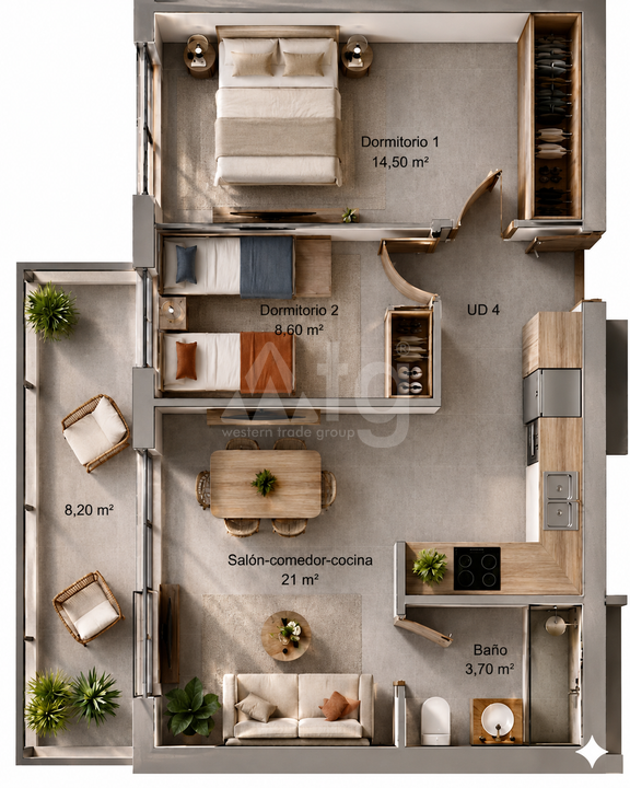 Apartman Finestrat, 2 hálószoba - CKD141950 - Fénykép 2