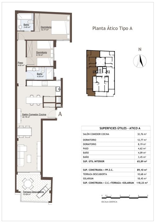 Ático de 2 habitaciones en Torrevieja - VIG142317 - Foto 1