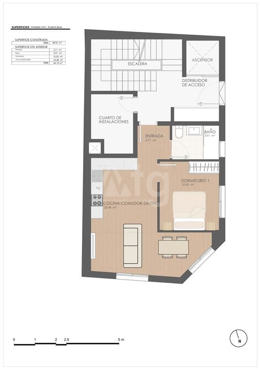 Apartamento de 1 habitación en Santa Pola - GBI142760 - Foto 1