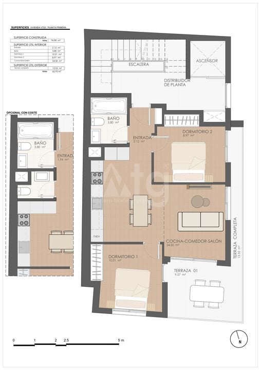 Appartement in Santa Pola, 2 slaapkamers  - GBI142761 - Foto 1