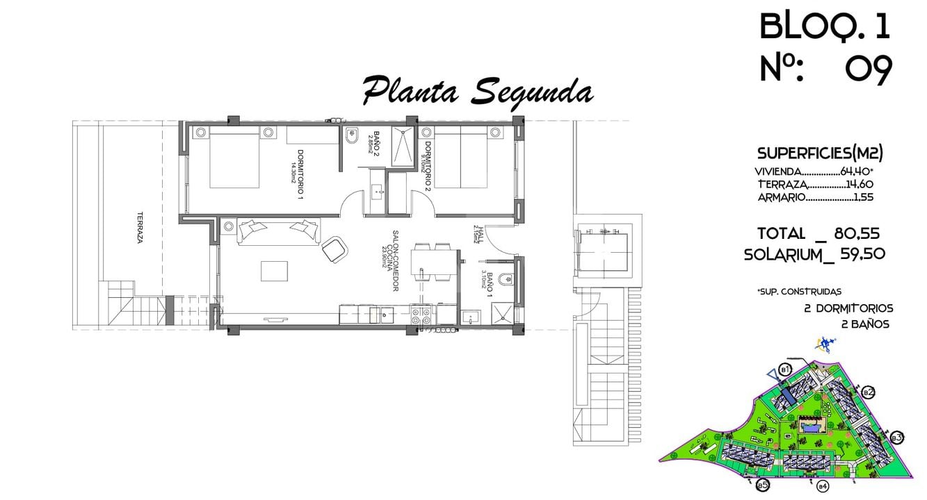 2 bedroom Penthouse in Guardamar del Segura - CN143109 - Photo 1
