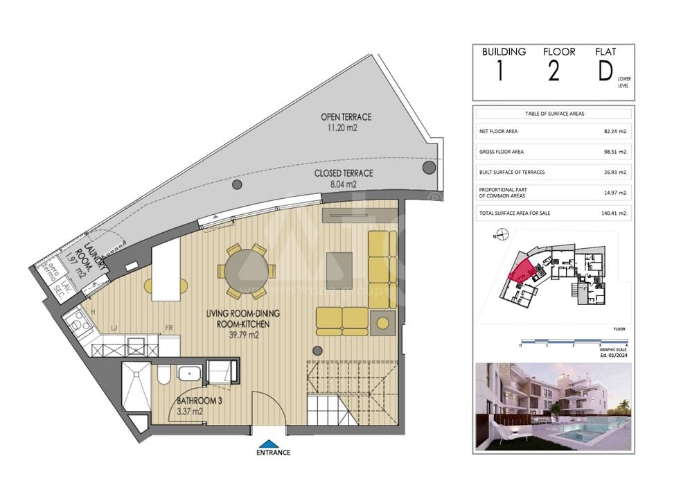 Penthouse in Javea, 2 slaapkamers  - VAP145730 - Foto 1