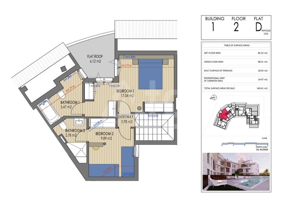 Penthouse in Javea, 2 slaapkamers  - VAP145730 - Foto 2