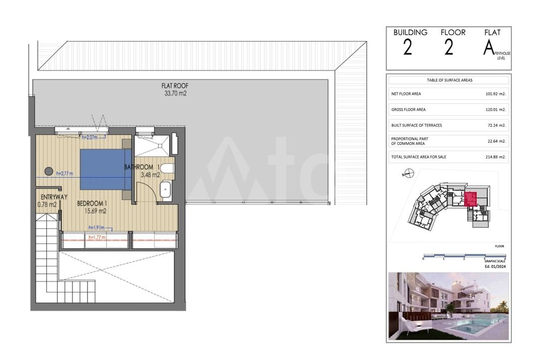 3 Schlafzimmer Penthouse-Wohnung in Xàbia - VAP145733 - Foto 2