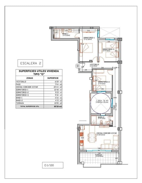 Penthouse in Elche, 3 slaapkamers  - PO145899 - Foto 1