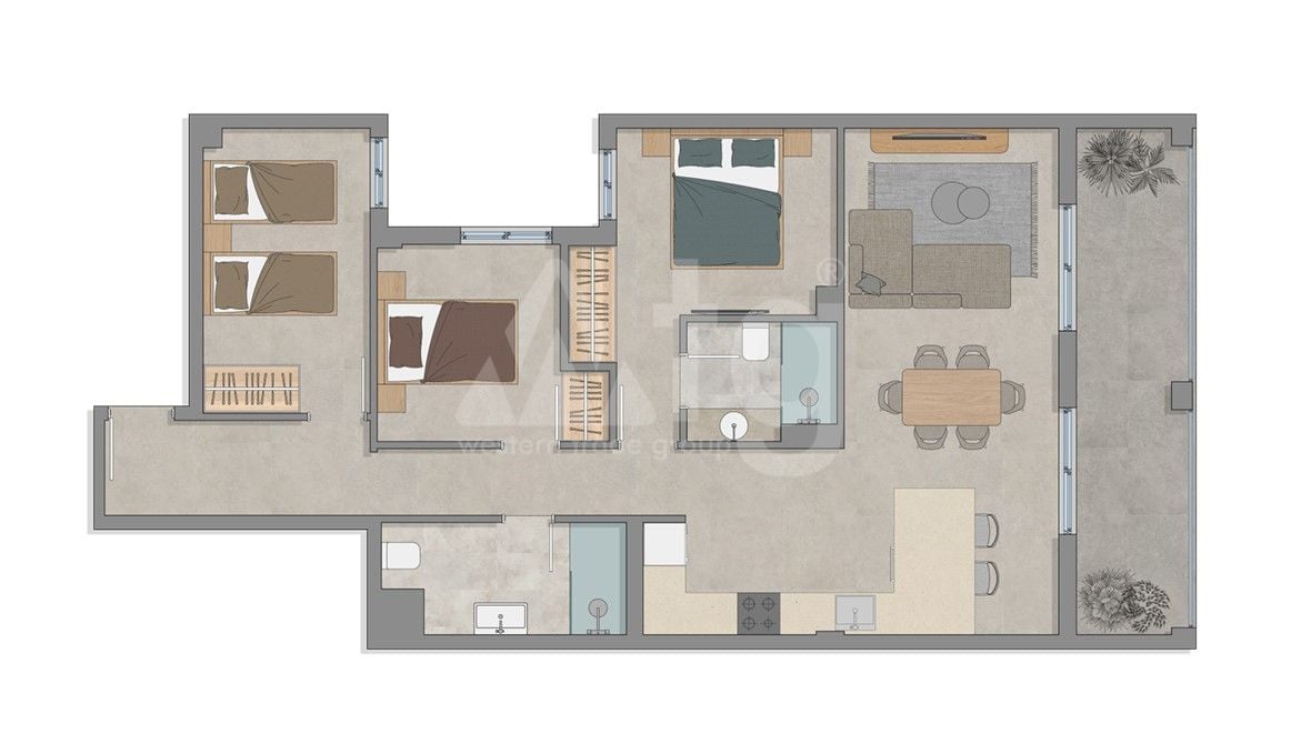 3 bedroom Penthouse in Elche - PO145905 - Photo 2