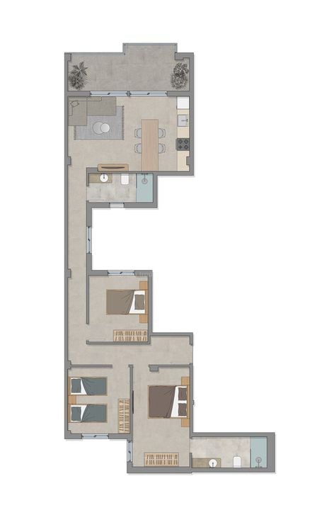 Penthouse Elche, 3 hálószoba - PO145906 - Fénykép 2