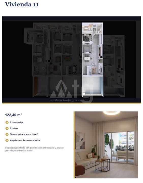 2 Schlafzimmer Appartement in Torrevieja - SN146247 - Foto 1