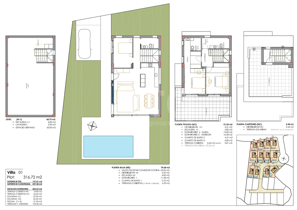 3 bedroom Villa in San Miguel de Salinas - LH37232 - Photo 1
