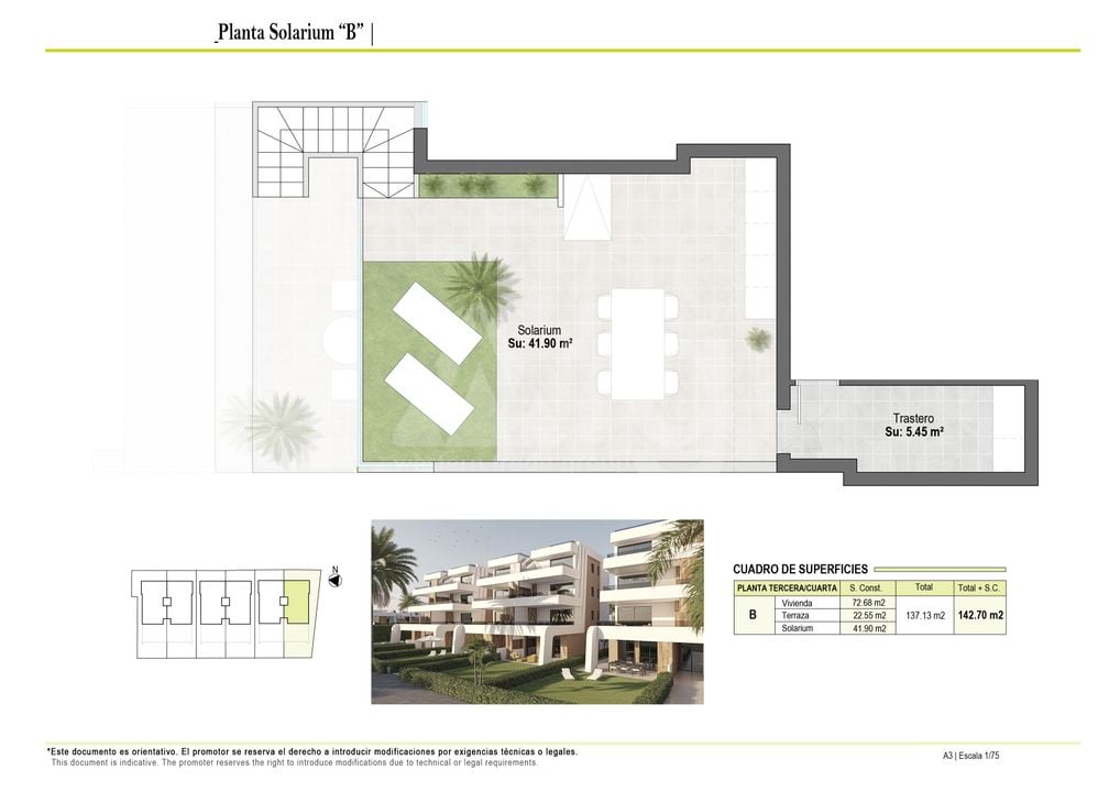 2 bedroom Penthouse in Alhama de Murcia - NA149694 - Photo 2