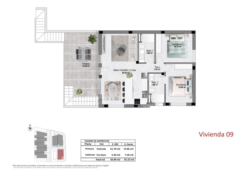 Bungalow cu 2 dormitoare în Pilar de la Horadada - OK149882 - Imagini 1