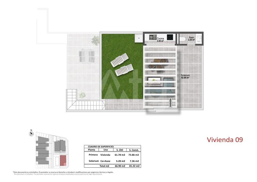 Bungalow cu 2 dormitoare în Pilar de la Horadada - OK149882 - Imagini 2